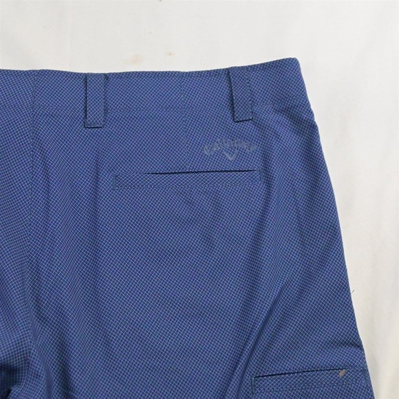 Callaway 40 x 9" Blue Diamond‎ Woven Tech Flex Performance Golf Chino Shorts - Picture 4 of 5